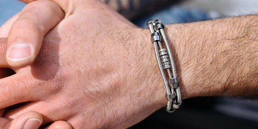 Guitar String Bracelet - Bass String Bracelet - Repurposed, Used Guitar String Jewelry - Retuned Jewelry - Rock and roll - Colorado